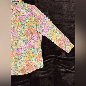 Lauren Ralph Lauren Floral Shirt.  Sz M